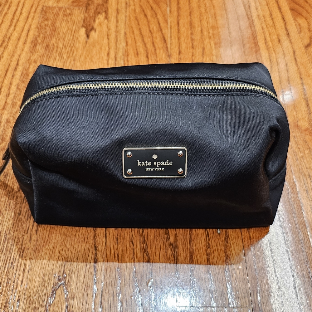 Kate Spade Black Cosmetic Bag